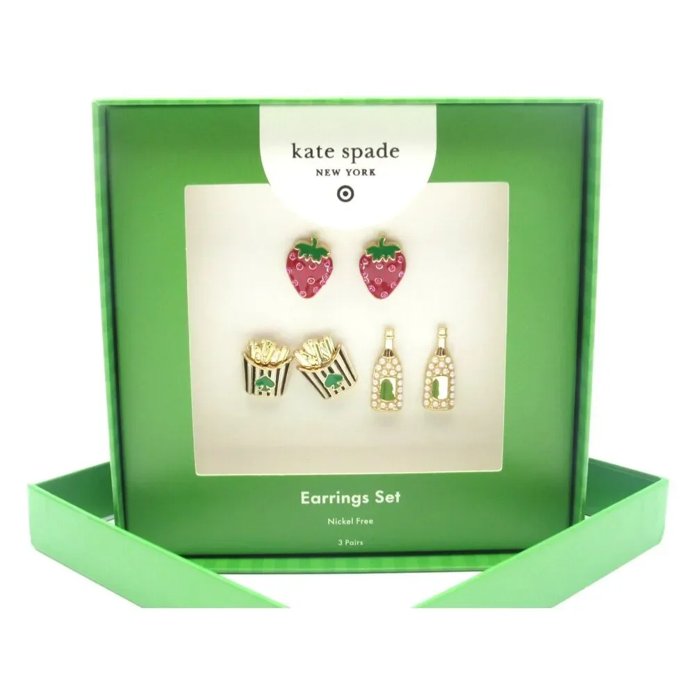 NWT Kate Spade x Target Multicolor Earrings Set – 3 PairsSold Out Collectible